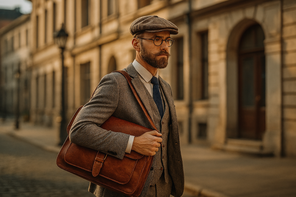 Męska torba skórzana – od epoki pary do epoki smartfona